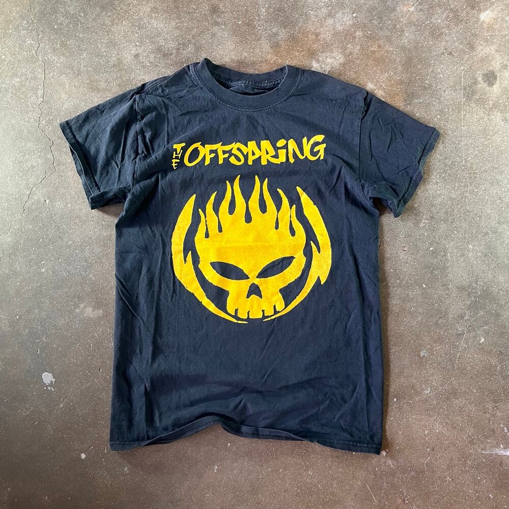 2015 the offspring tour band grunge black/yellow “coming for you” shirt men’s XS